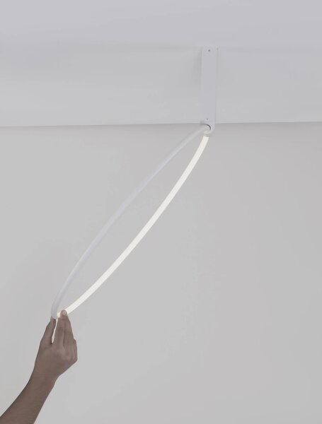 LED lustr Garve 60 bílé – Bílá