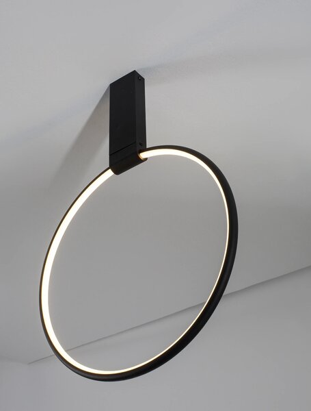 LED lustr Garve 40 černé – Černá