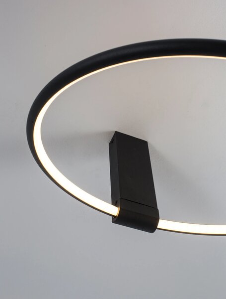 LED lustr Garve 40 černé – Černá