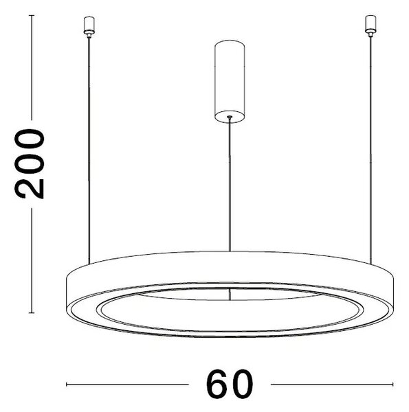 LED lustr Sting 60 zlatá