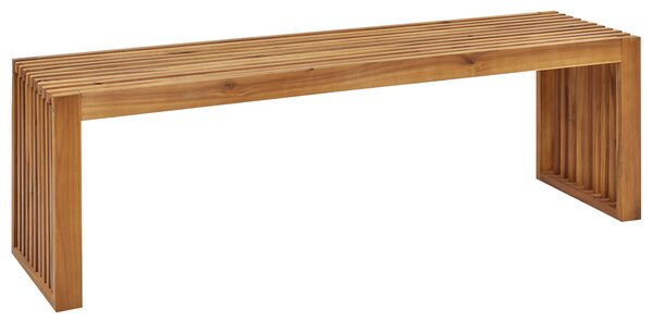Sada 2 zahradních laviček SULZANO 150 cm Akáciové dřevo Hnědá