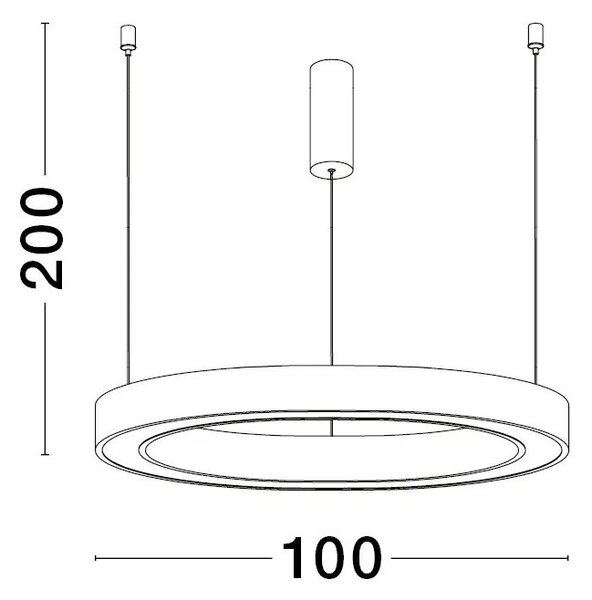 LED lustr Sting 100 zlatá