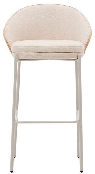 Béžová čalouněná barová židle Kave Home Eamy 77 cm