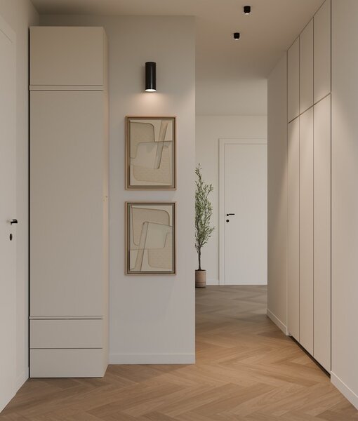 TP Living Předsíňová skříň Haga 1SZ2S 50 cm kašmír