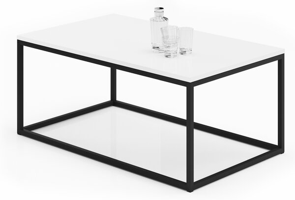 ADRK Furniture Konferenční stolek NARISA 100x60 CT-NAR-B-W