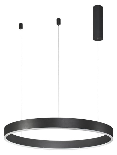 LED lustr Motif 60 černé CCT s dálkovým ovládáním – Černá