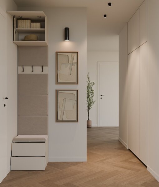 TP Living Předsíňová stěna Haga 1W2S 50 cm kašmír