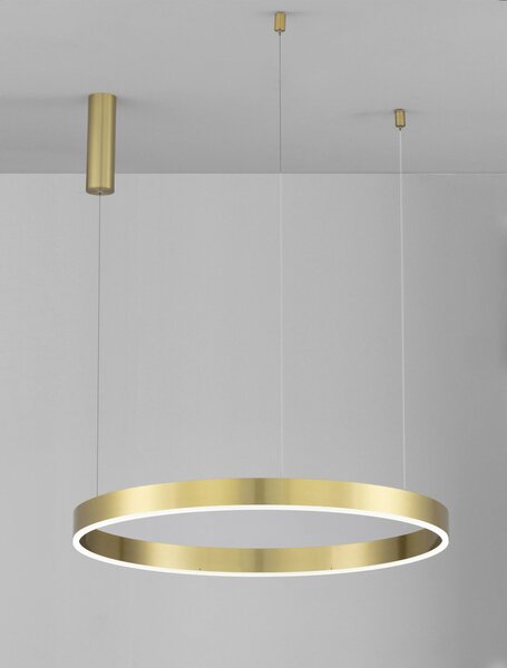 LED lustr Motif 80 zlaté CCT s dálkovým ovládáním – Zlatá