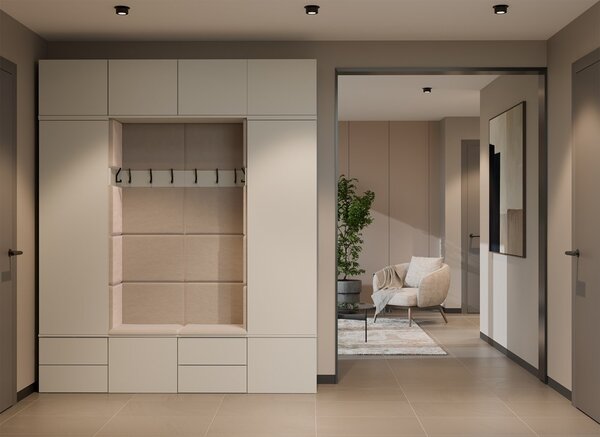 TP Living Předsíňová stěna Haga 1W2S 50 cm kašmír