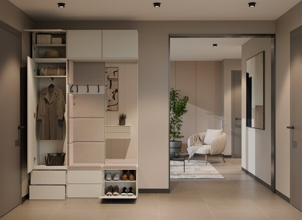 TP Living Předsíňová stěna Haga 1W2S 50 cm kašmír