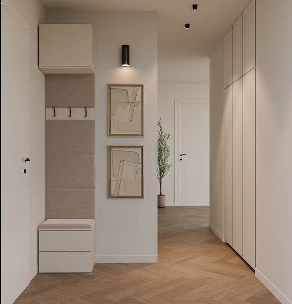 TP Living Předsíňová stěna Haga 1W2S 50 cm kašmír