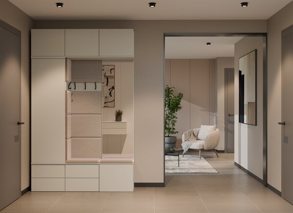 TP Living Předsíňová stěna Haga 1W2S 50 cm kašmír