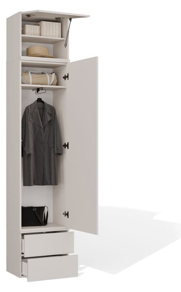 TP Living Předsíňová skříň Haga 1SZ2S 50 cm kašmír