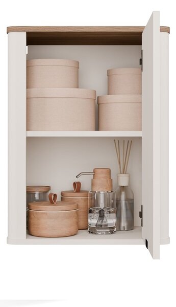 TP Living Závěsná koupelnová skříňka Cordoba 48 cm kašmír/dub Castello