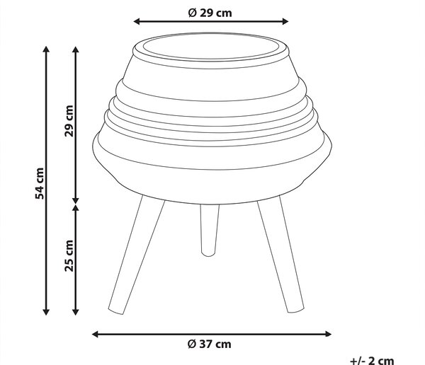 Květináč na stojanu ATHAEA 37 cm Béžová
