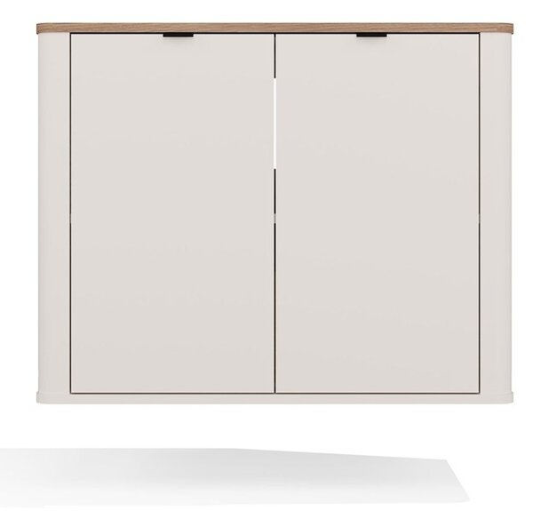 TP Living Závěsná skříňka pod umyvadlo s deskou Cordoba 80 cm kašmír/dub Castello