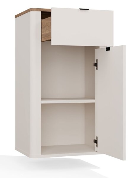 TP Living Závěsná koupelnová skříňka Cordoba 1D1S 48 cm kašmír/dub Castello