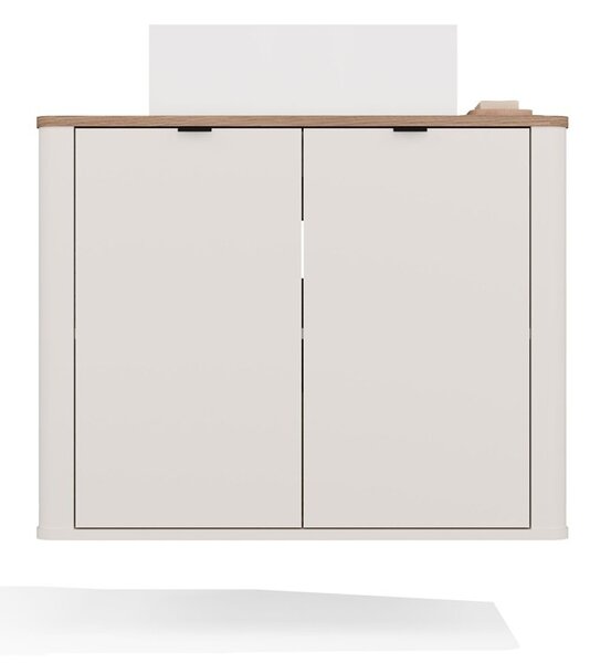 TP Living Závěsná skříňka pod umyvadlo s deskou Cordoba 80 cm kašmír/dub Castello