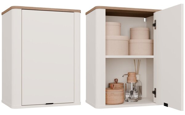 TP Living Závěsná koupelnová skříňka Cordoba 48 cm kašmír/dub Castello
