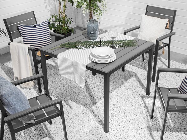 Zahradní jídelní stůl PRATO 95 cm 95 cm Šedá