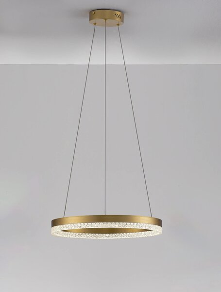 LED lustr Adria 40 zlaté – Zlatá