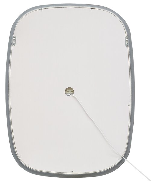 LED koupelnové zrcadlo BERGERAC 58 cm 78 cm Stříbrná