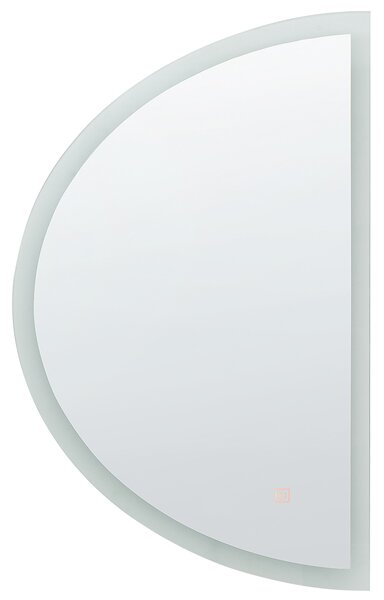 LED koupelnové zrcadlo BEZONS 49 cm 80 cm Stříbrná