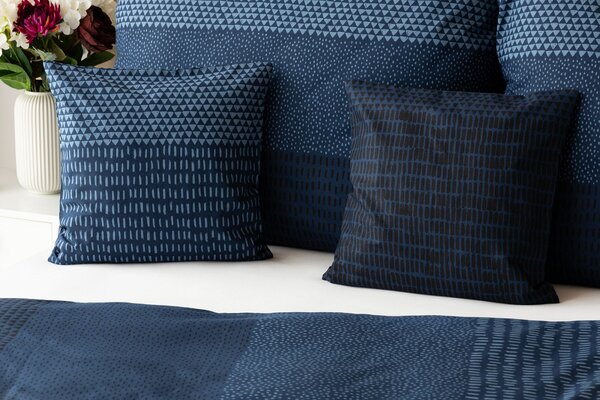 Povlečení Lewis Blue Bavlna deluxe 1x 200/200, 2x 70/90