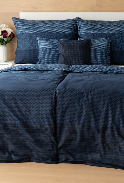 Povlečení Lewis Blue Bavlna deluxe 1x 200/200, 2x 70/90