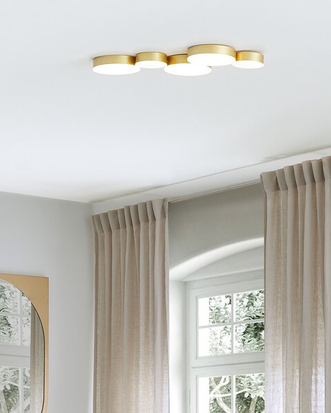 LED stropní lampa LUGA Kov Zlatá
