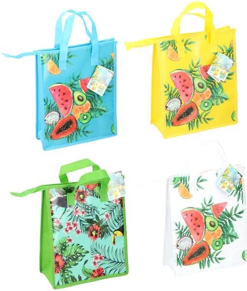 TAŠKA CHLADÍCI NA ZIP 32X27X13CM 8L ASSORT