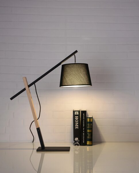 Moderní stolní lampa Garda černá – E27