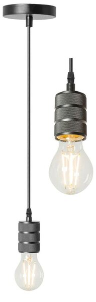 Toolight, závěsná stropní lampa 1xE27 APP342-1CP, černá, OSW-08409