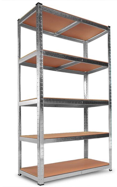 Deuba Regál 180x90x40 cm - stříbrný