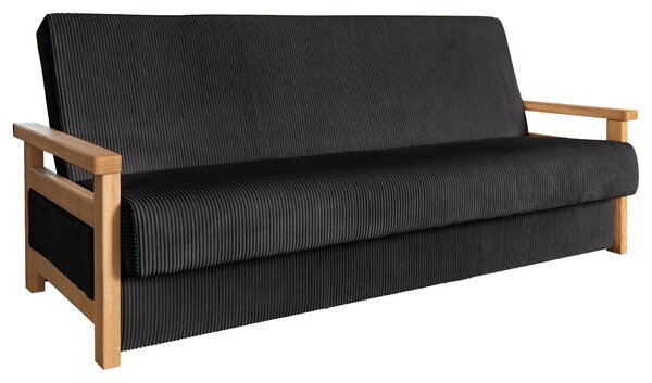 ROZKLÁDACÍ POHOVKA, textil, černá P & B - Rozkládací pohovky, Online Only