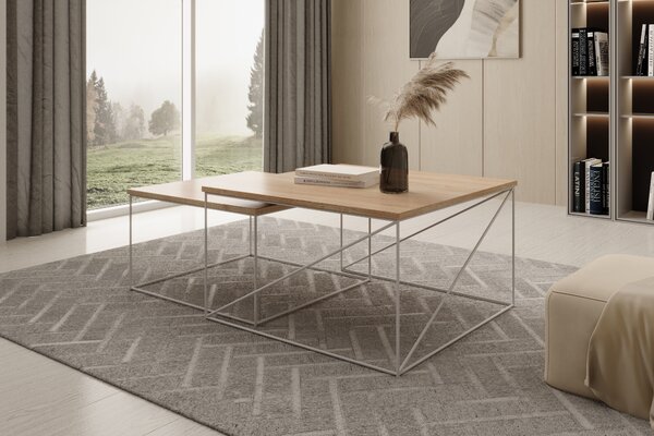 ADRK Furniture Konferenční stolek 2v1 Licco CT-LIC-W-S
