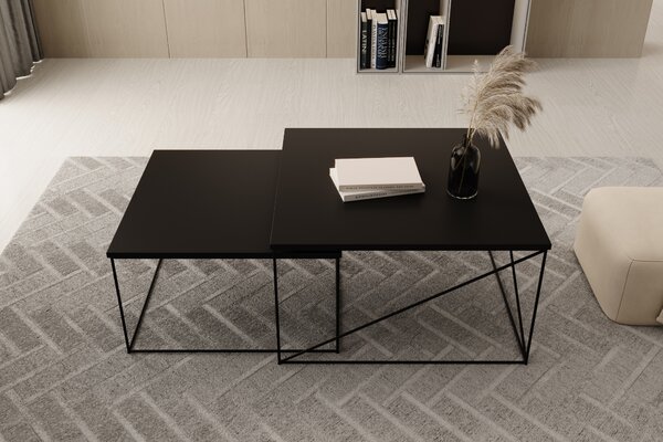 ADRK Furniture Konferenční stolek 2v1 Licco CT-LIC-B-B