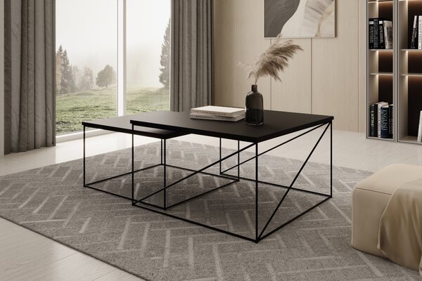 ADRK Furniture Konferenční stolek 2v1 Licco CT-LIC-B-B