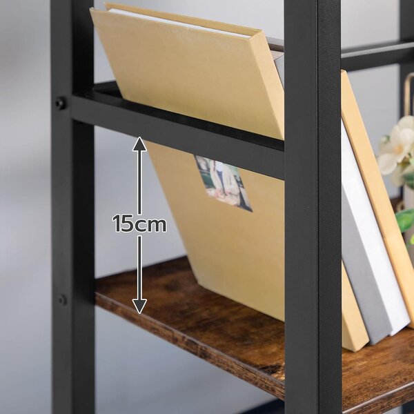 Regál Vasagle Viola 38 cm černý/hnědý