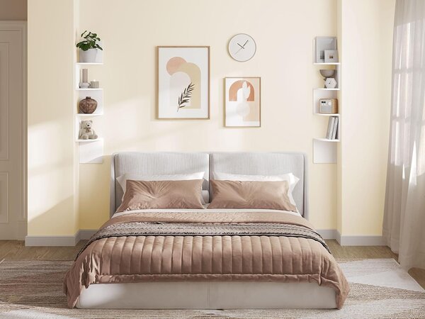 Sada 2 ks nástěnných rohových polic Vasagle Claire 105 cm bílá