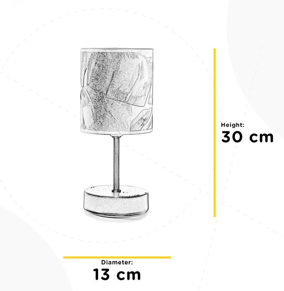 STOLNÍ LAMPA, E27, 13/13/30 cm - Online Only svítidla, Online Only