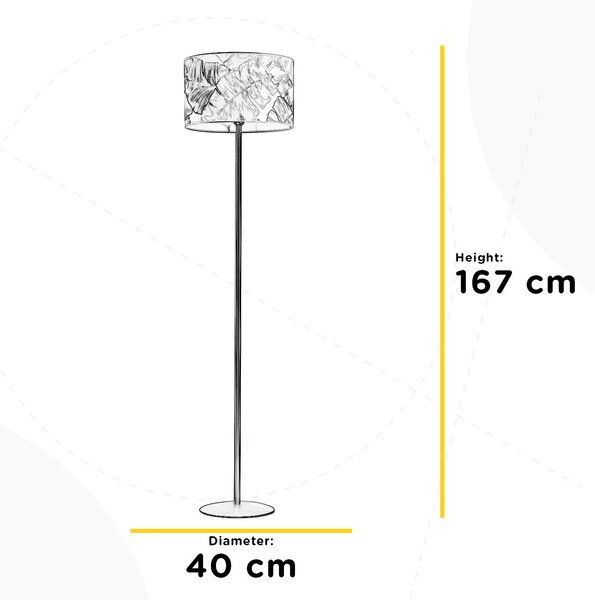 STOJACÍ LAMPA, 40/40/170 cm - Online Only svítidla, Online Only