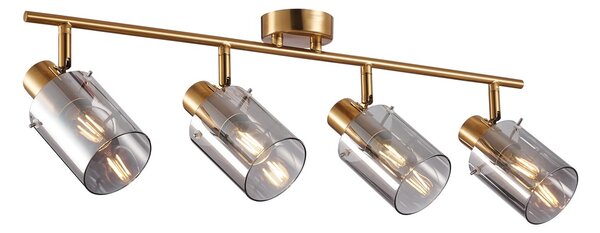 Italux SPL-5581-4-BRO-SG bodové stropní svítidlo Sardo | 4x40W E14