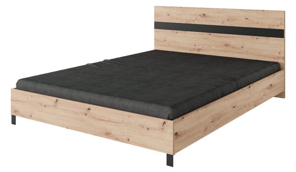 ADRK Manželská postel 160x200 MALEN A, dub artisan