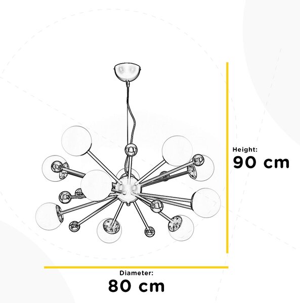 LUSTR, 80/80/90 cm - Online Only svítidla, Online Only