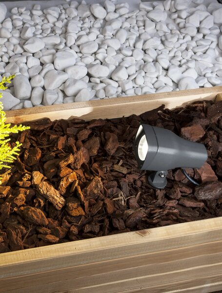 Venkovní zahradní lampa Inside 7.5 tmavě šedé – Šedá