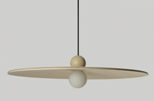 Designový lustr Freya béžová – LED integrovaný