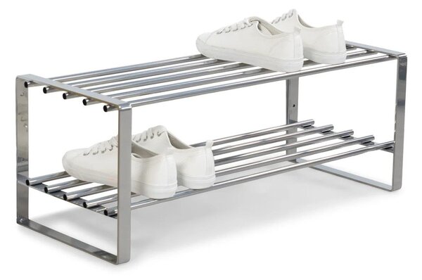 Kovový botník ve stříbrné barvě 70x29x27 cm Rex – Spinder Design