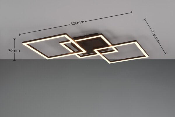 Trio R64493132 LED přisazený lustr Trail | 31W integrovaný LED zdroj | 3550 lm | 3000K