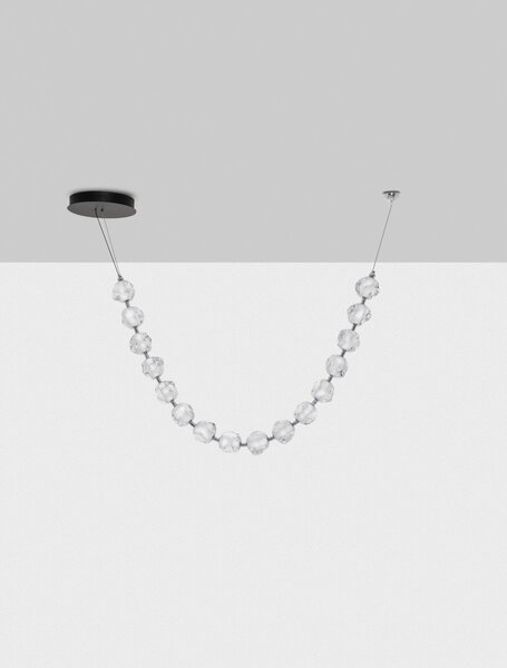 LED stmívatelný černý designový lustr Ifos 210cm – Černá